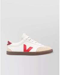 Veja - Leather Panelled Low-Top Sneakers - Lyst