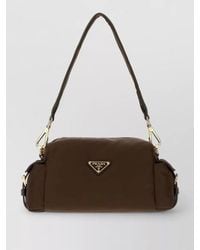 Prada - Canvas Shoulder Clutch Bag Adjustable Strap - Lyst