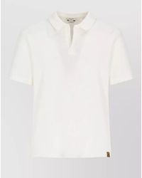 Jacob Cohen - Cotton Silk Blend Short Sleeve Polo - Lyst
