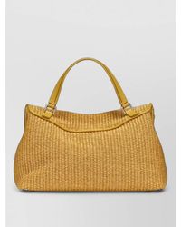 Zanellato - Woven Shoulder Bag Metal Hardware Top Handle - Lyst