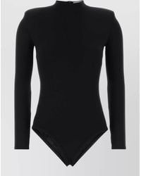 Jil Sander - Wool Bodysuit Comfortable Fit High Neck - Lyst