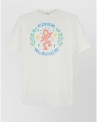 CASABLANCA - Graphic Crew Neck Short Sleeve T Shirt - Lyst
