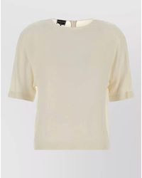 Giorgio Armani - Silk T-Shirt - Lyst