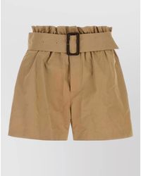 Saint Laurent - Cotton Poplin Shorts - Lyst