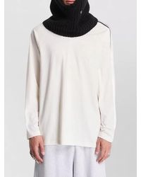 Y-3 - Relaxed Cotton Crew Neck Long Sleeve T-Shirt - Lyst