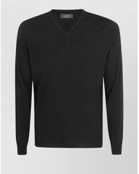 Zanone - Slim-Fit V-Neck Jumper - Lyst