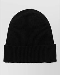 Moncler - Ribbed Texture Knitted Hat Seasonal Accessory - Lyst