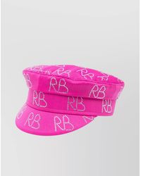 Ruslan Baginskiy - Crystal-Embellished Logo-Print Baker Boy Cap - Lyst