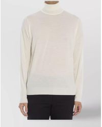 John Smedley - Merino Wool Ribbed Turtleneck Regular-Fit Sweater - Lyst
