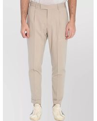 PT Torino - Virgin Wool Stretch Mid-Rise Straight-Leg Trousers - Lyst