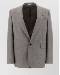 McQueen - Wool Single-Breasted Blazer - Lyst