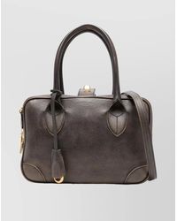 Golden Goose - Luxe Leather Shoulder Bag With Metal Accents - Lyst