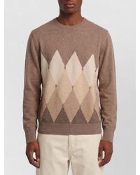 Ballantyne - Cashmere Regular-Fit Diamond-Knit Crew-Neck Jumper - Lyst