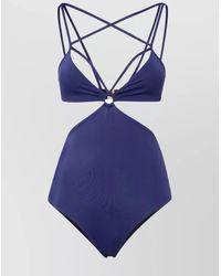 DSquared² - Bondage Cut-Out One-Piece Swimsuit - Lyst