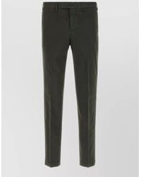 PT Torino - Stretch Cotton Trousers Tailored Design Belt Loops - Lyst
