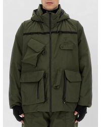 South2 West8 - Nanga Hooded High Collar Utility Jacket - Lyst