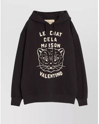 Valentino Garavani - Cotton Hooded Sweatshirt - Lyst