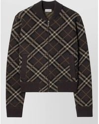 Burberry - Cashmere Wool Ribbed Cardigan - Lyst