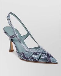 Sergio Levantesi - Leather Slingback Mules - Lyst