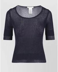 Lemaire - Silk Blend Short-Sleeve T-Shirt - Lyst