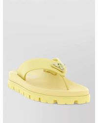 Prada - Soft Project Thong Sandals Open Toe Design - Lyst