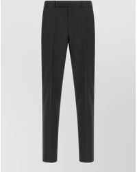 ZEGNA - Wool Straight-Leg Tailored Trousers - Lyst