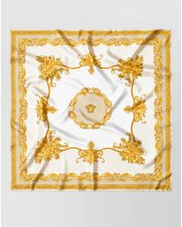 Versace - Silk Printed Square Scarf - Lyst