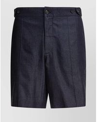 McQueen - Denim Tailored Bermuda Shorts - Lyst
