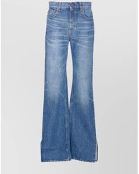 Chloé - Cotton Regular-Fit Straight-Leg Denim Trousers - Lyst