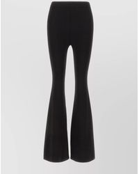Stella McCartney - Ribbed High-Rise Flared Trousers - Lyst