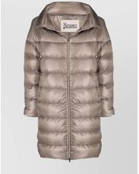 Herno - Down Matilde Oversized High-Collar Long-Sleeve Midi Jacket - Lyst