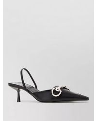 Gucci - Slingback Pumps Decorative Buckle Pointed Toe - Lyst