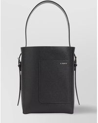 Valextra - Small Bucket Bag Textured Finish - Lyst