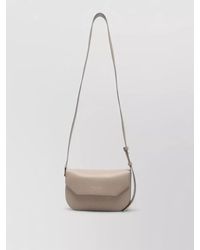 Emporio Armani - Leather Crossbody Bag Adjustable Strap - Lyst
