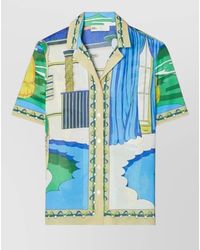 Tory Burch - Pool Print Camp Shirt Cover Up - Lyst