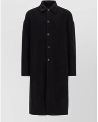 Rick Owens - Long Collared Single Breasted Brad Coat - Lyst