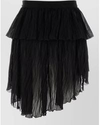 Blumarine - Asymmetric Crepe Mini Skirt - Lyst