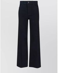 FRAME - Straight Trousers With Pockets And Belt Loops - Lyst