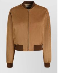 Bally - Bomber Jacket With Suede Finish And Pockets - Lyst