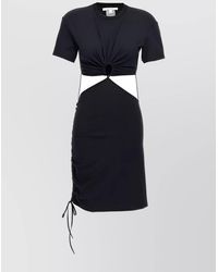Nensi Dojaka - Cotton Cutout Mini Dress - Lyst