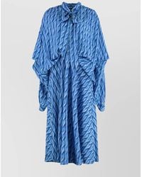 Balenciaga - Printed Dress - Lyst