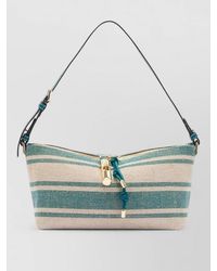 Furla - Shoulder Bag Striped Pattern Silk Hardware - Lyst