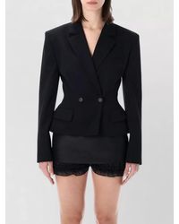 Magda Butrym - Hourglass Wool Peplum Cropped Blazer - Lyst