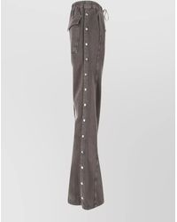 Rick Owens - Straight Shorts Button Detail And Pockets - Lyst