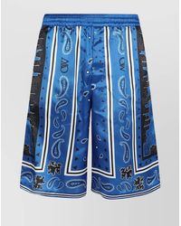 Off-White c/o Virgil Abloh - Bandana Print Viscose Bermuda Shorts - Lyst