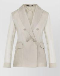 Max Mara - Pianoforte Slogan Silk Organza Jacket - Lyst