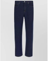 Gucci - Denim Jeans With Belt Loops And Contrast Stitching - Lyst
