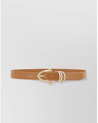 Chloé - Circular Brass Diamond-Tipped Double Loop Belt - Lyst