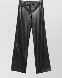 ERMANNO FIRENZE - Faux-Leather Wide-Leg Trousers - Lyst
