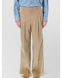 Ami Paris - Front Pleat Tailored Trousers Belt Loops Pockets - Lyst
